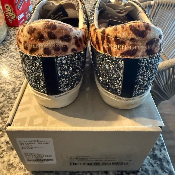 Golden Goose Glitter and Leopard Sneakers - Picture 4 of 9